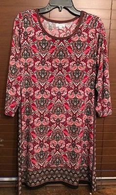 Women's Max Studio Multi Color Pullover Dress.  Size XL.  PRETTY!!