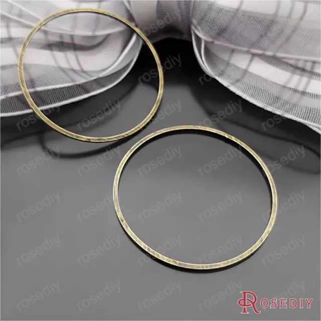 Multi Size Copper Round Ring - Diy Jewelry Gold Silver Black Colors Rings 1pack