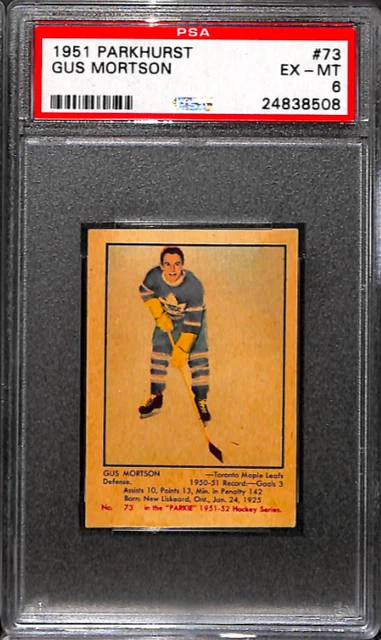 1951 Parkhurst #73 Gus Mortson Psa 6 24838508