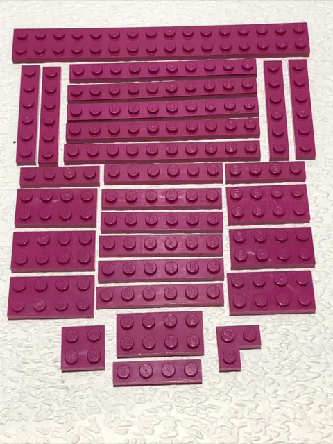 Lego 3666 1x6 2x4 3020 4282 2x16 4477 1x10 2x2 1x4 Job Lot Plates Pink Magenta