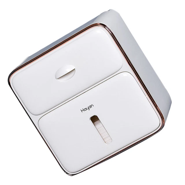 Caja de tela cajón caja de pañuelos contenedor de almacenamiento para tela inodoro