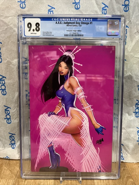 AXE: JUDGMENT DAY OMEGA #1 CGC 9.8 **Nakayama Psylocke VIRGIN VARIANT** X-Men NM
