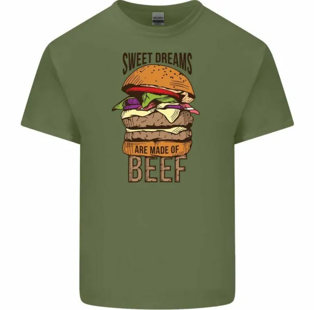 T-shirt divertente da uomo Food Sweet Dreams Are Made of Beef chef cucina barbecue 8