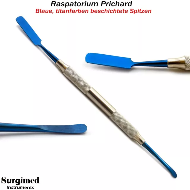 Raspatorium Prichard Blau Sinuslift Implantat Instrumente Periosteal Elevator