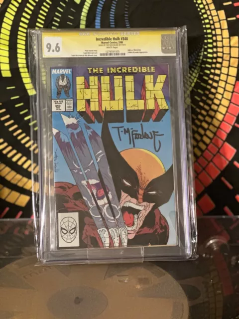 The Incredible Hulk #340 Cgc 9.6 White Pages Signed By Todd Mcfarlane 🔑🔥