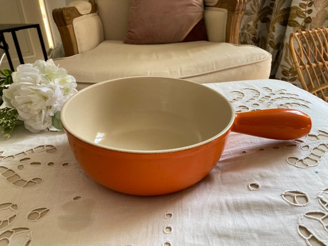 Le Creuset Red Traditional Soup Pot 22 Made In France Great Condition