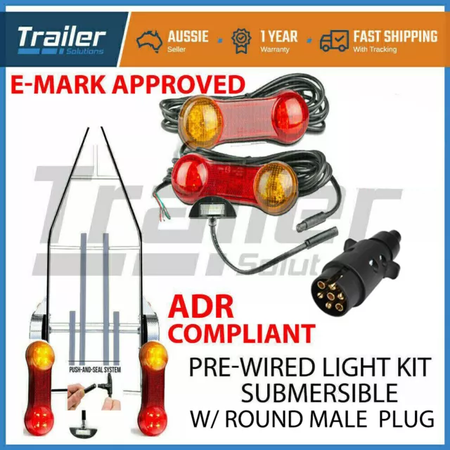 Trailer Led Wire Kit Easy To Install Plug And Play Wiring Lamp Boat Diy