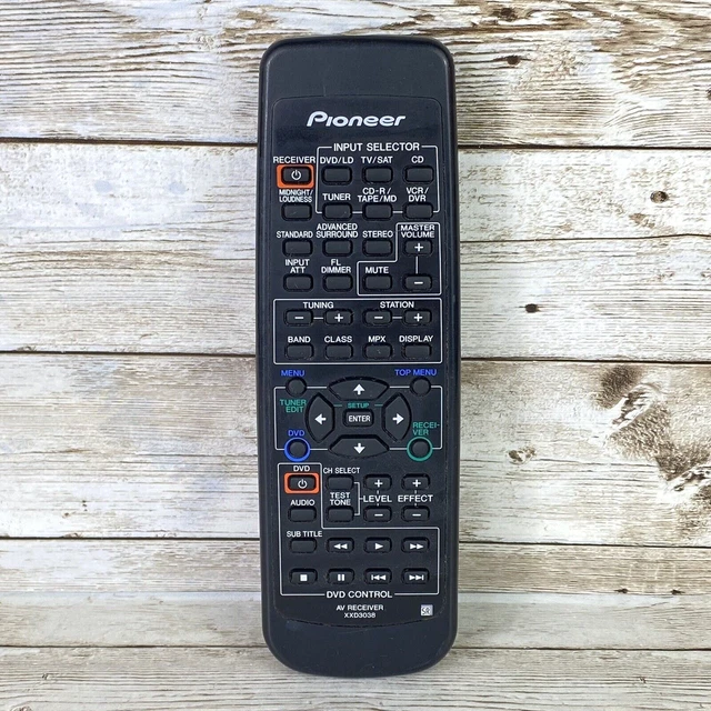 Genuine Pioneer XXD3038 REMOTE Control AV Receiver HTP220 HTP230 Batteries