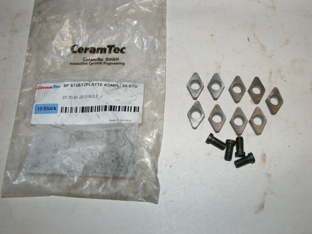 (9) Ceramtec Carbide Inserts 37.70.91.22.018.0.2