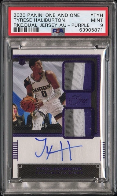 2020-21 PANINI ONE And One Tyrese Haliburton Rookie Prime Jersey 