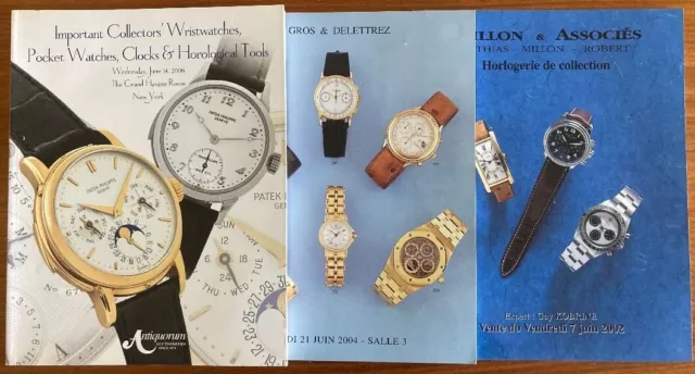 LIVRE/BOOK  watch auction catalogs / catalogues de vente montres AVEC résultats