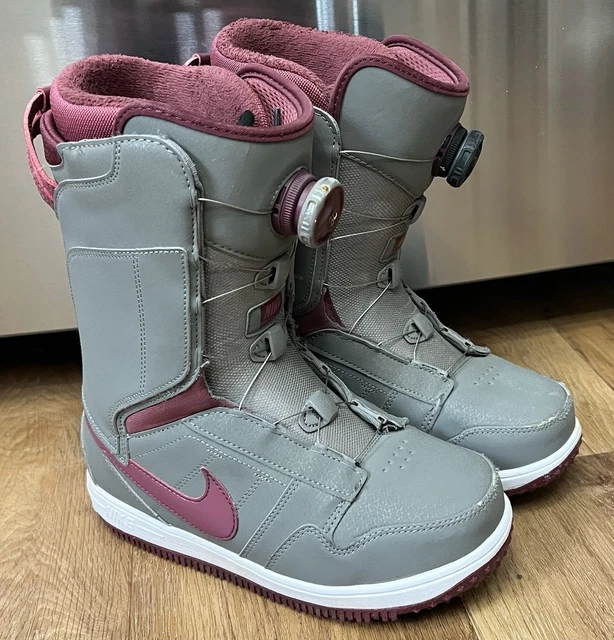 NIKE VAPEN X BOA 586539 066 Gray Snowboard Boots Womens 7.5