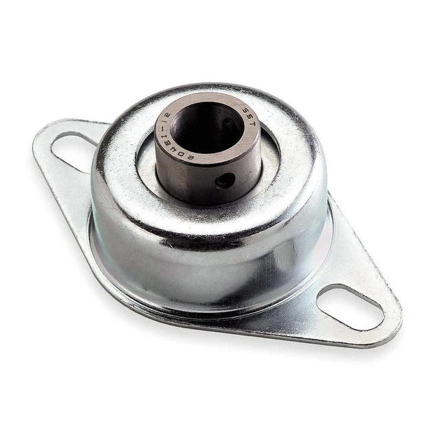 DAYTON 1A400 2 Bolt Flange Brg,Radial Ball,1/2in Bore