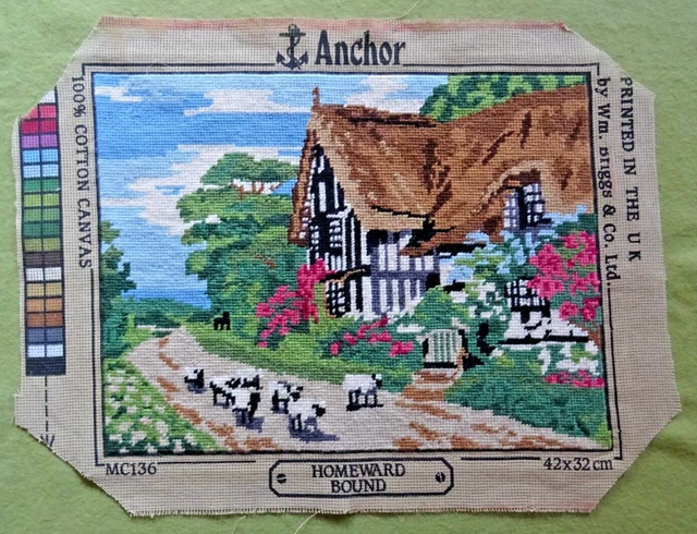 "Imagen de tapiz de lana ~ ancla 'Homeward Bound'"