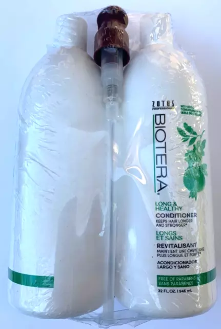 Zotos Professional Biotera Long & Healthy Shampoo & Conditioner 32Oz With Pumps