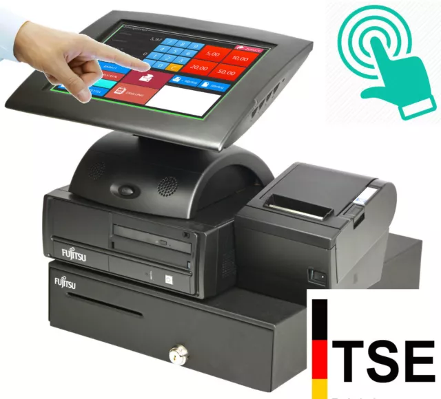 Cash Register System Tp-Xii Preh Touchscreen Receipt Printer Epson Stable Drawer