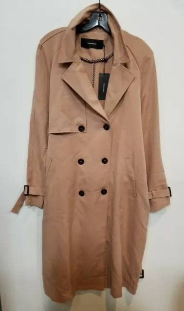 Vero Moda - VmDonna Export Long Jacket Trench Coat - SZ XL