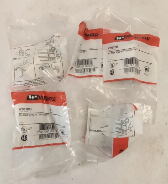 Wiremold V3010B Raceway Blank End Fitting (Lot of 5)