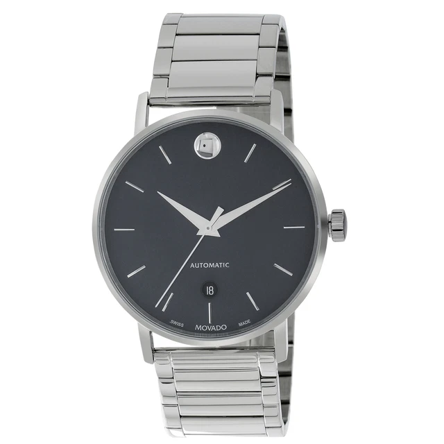 Movado Museum Classic Stainless Steel Date  Men's Automatic Watch 607302