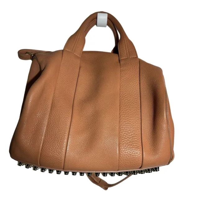 Alexander Wang Rocco Dumbo Studded Duffle Bag Blush  Leather Satchel handbag