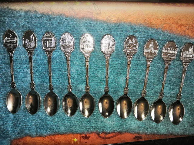Petite Cuillère Collection Ville Verdun – Métal Argenté Avec Boîte