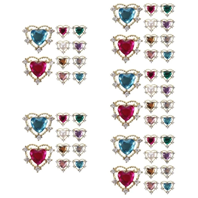 VARHHUXHA Set Di 6 Ciondoli Portachiavi 5D Fai Da Te Con Diamanti Sintetici E Mosaico – Kit Creativo Con Diverse Forme, Strass Lucidi, Antistress E Regalo Ideale