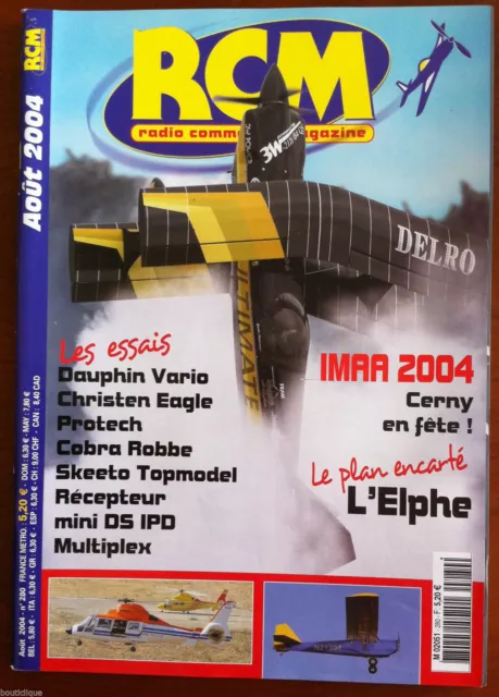 RCM Magazine n°280 du 8/2004; Plan Encarté L'Elphe/ Essais Dauphin Vario