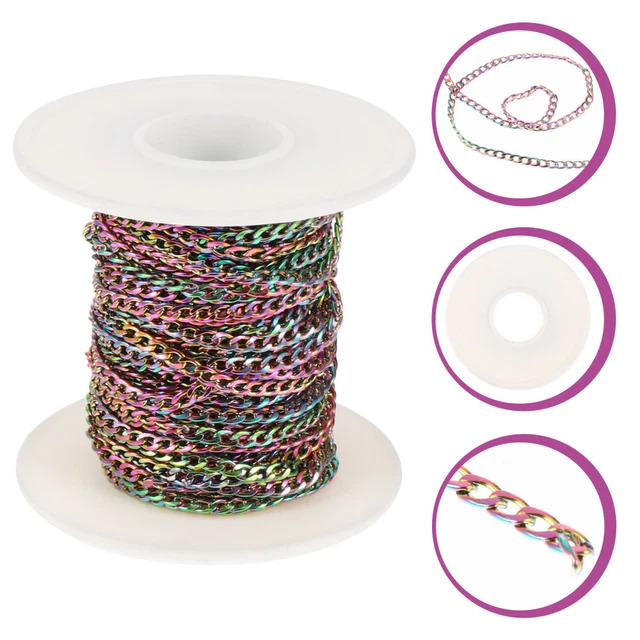 Colorful Chain Stainless Steel Man Twisted Link Snake Chains Bulk