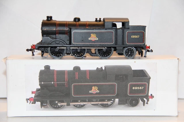 Hornby Dublo OO Gauge 3-rail BR Black 0-6-2  Early Emblem tank loco. 69567
