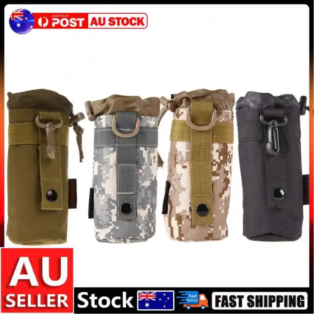 Outdoor Tactical Military Molle Water Bottle Bag Kettle Pouch Holder AU