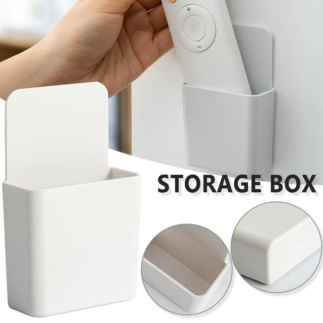 Acryl-Handyhalterung Für Die Wand – Transparente Aufbewahrungsbox Für Fernbedienung, Handy & Mehr, Mit Klett Und Schrauben