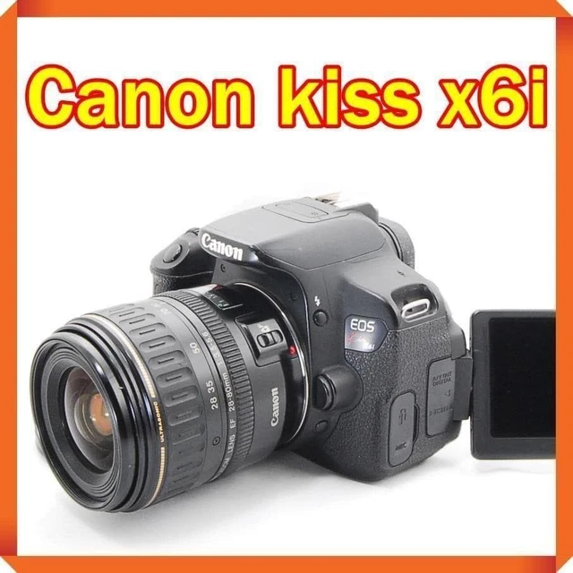 CANON EOS KISS X6i DSLR Camera with EF-S 18-55mm Lens Excellent