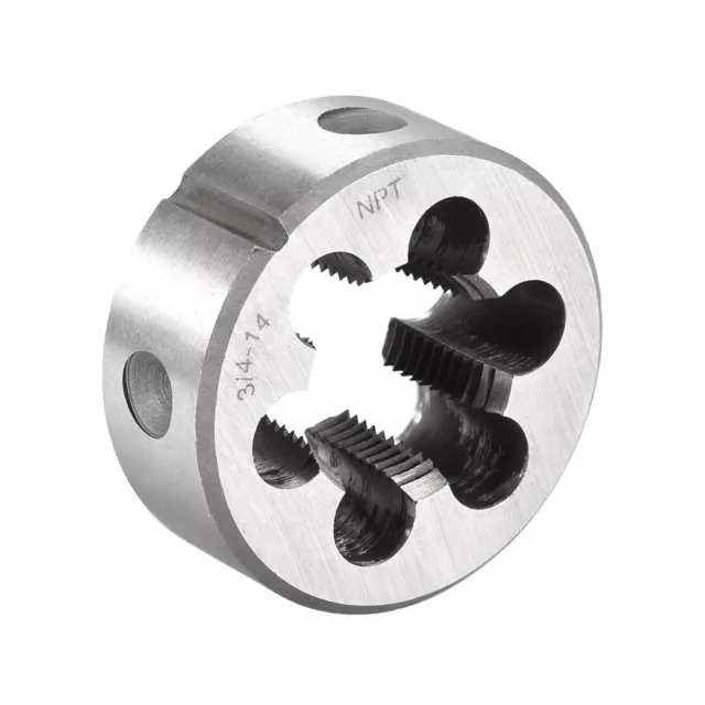 3/4-14 NPT Round Dies Machine Thread Threading Dies 2.2" OD High Speed Steel