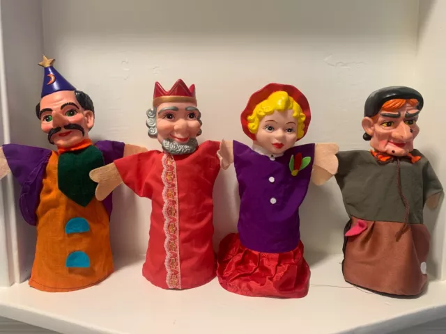 Lot of 4 Vtg Mr. Rogers Neighborhood Hand Puppets