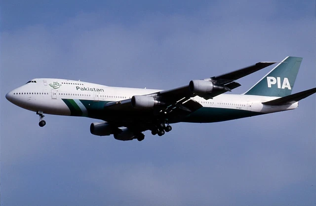 PAKISTAN INTERNATIONAL, BOEING 747, AP-BAT, aircraft slide £2.50 ...