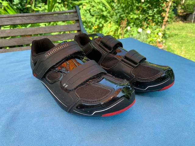 Radschuhe UK 5,7 EU 40 SHIMANO Dynast SH-R065L SPD-SL Rennrad schwarz rot