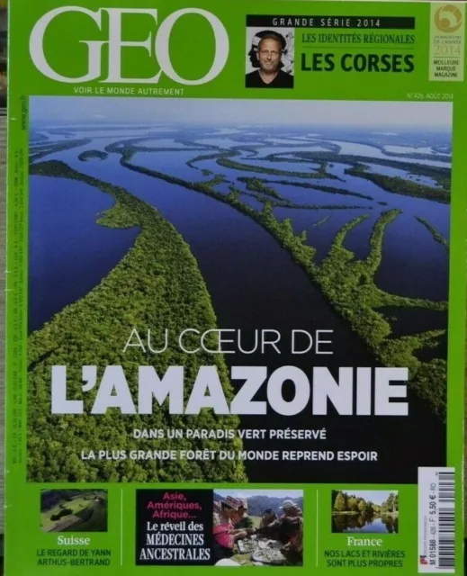 revue magazine geo au cœur de l'amazonie N° 426