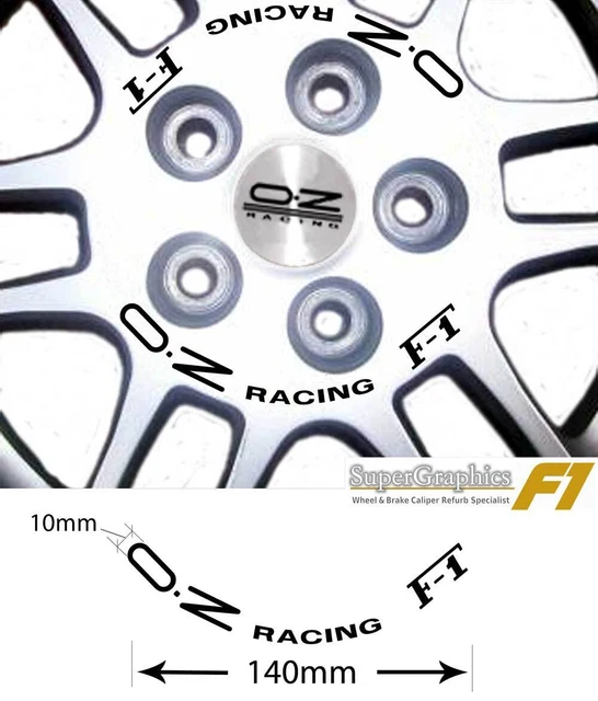 O.Z. RACING / Autocollants 60mm centre cache jante roue (Neuf avec