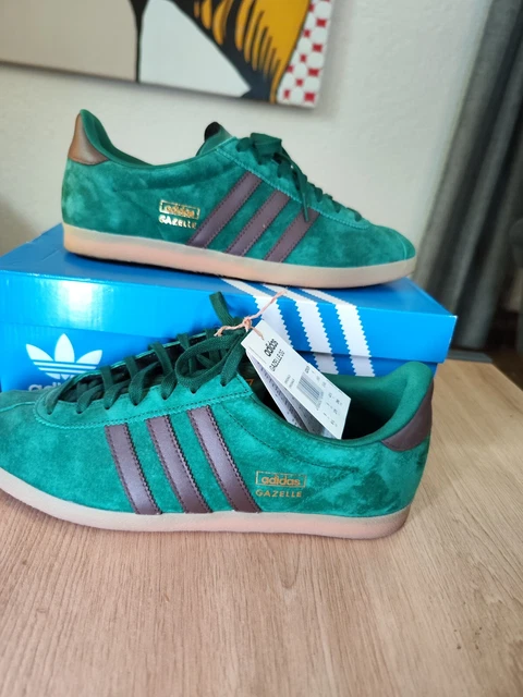 Adidas Gazelle OG Grün 43 1/3 Neu Etikett Karton Ungetragen Schuhe Sammler Stück