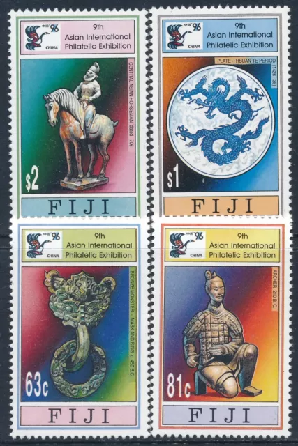 1996 Fiji Asia Stamp Exhibition China '96 Set Of 4 Fine Mint Mnh