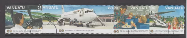 Vanuatu - 10th Anniversary of Air Vanuatu Issue (Set Used) 1997 (CV $12)