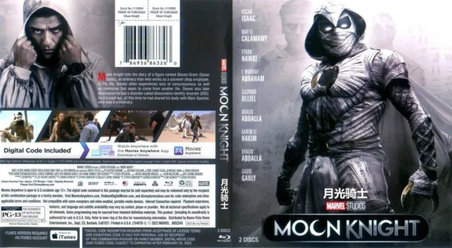 Moon Knight (2022) -Brand New Boxed Blu-ray HD TV series 2 Disc All Region