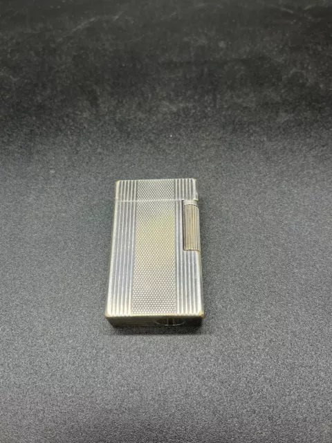 St Dupont  Lighter Raro Accendino In Argento Anni 50 Funzionante