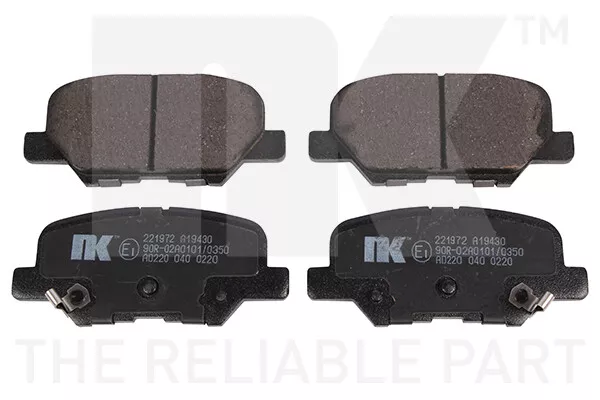 Brake Pads Set fits MITSUBISHI ASX GA 1.8D Rear 2012 on NK 4605A802 4605A998 New