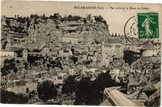 CPA ROCAMADOUR - Vue prise de la Route de CAHORS (223494)