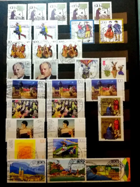 30 Stück gepflegte Bund Briefmarken BRD...Konvolut...Lot