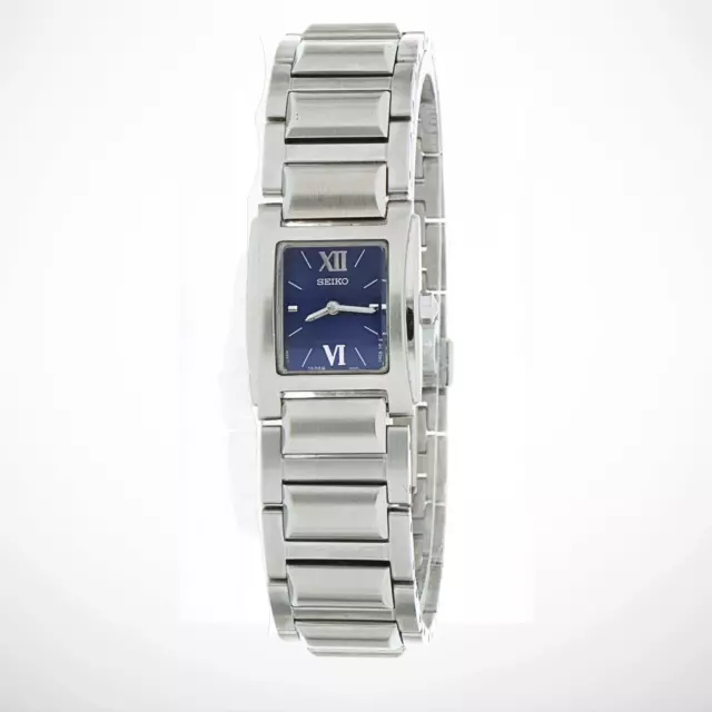 Orologio da donna in acciaio Seiko lady luxury bracciale quadrante blu
