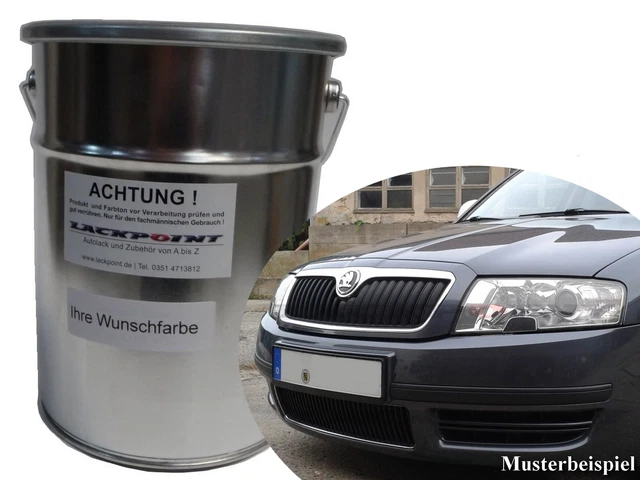 Kit Peinture Aérosol Couleur BMW 354 Argent Titane Métallisé - 2,5L Prêt à Pulvériser Avec Vernis Transparent