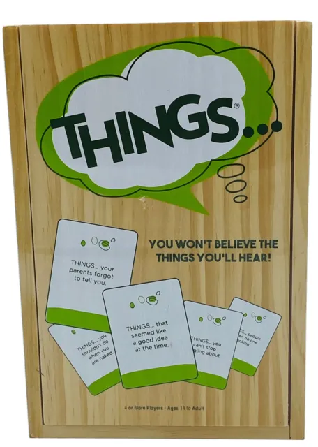 The Game Of Things by PlayMonster (Wooden Edition) - Adult Humor Party Game NEW