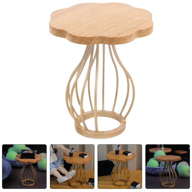 Dollhouse Side Table Mini Dining Miniature Coffee Dressing Toys